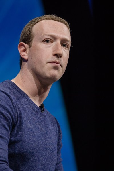 In this May 24, 2018, file photo, Mark Zuckerberg, chief executive officer and founder of Facebook Inc., listens during the Viva Technology conference in Paris, France.