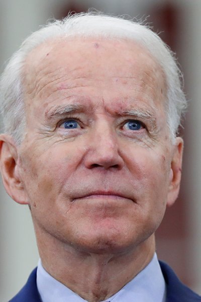 In this March 9, 2020, file photo, Democratic presidential candidate former Vice President Joe Biden speaks during a campaign rally at Renaissance High School in Detroit, Mich.