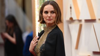 Natalie Portman arrives for the 92nd Oscars at the Dolby Theatre.