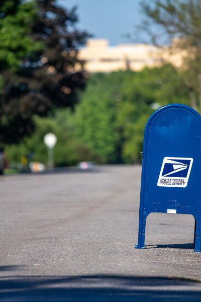 USPS mail collection box