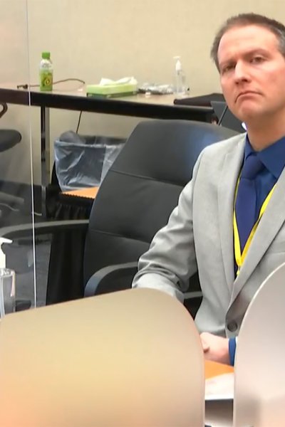 In this image from video, former Minneapolis police Officer Derek Chauvin listens as his defense attorney Eric Nelson gives closing arguments as Hennepin County Judge Peter Cahill preside Monday, April 19, 2021, in the trial of Chauvin at the Hennepin County Courthouse in Minneapolis. Chauvin is charged in the May 25, 2020 death of George Floyd.