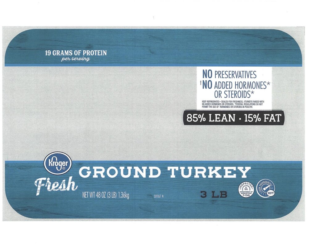 Ground turkey packaging