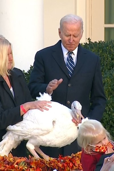 Jeo Biden pardons Peanut Butter the turkey
