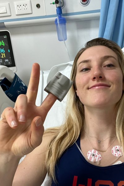 Nina O'Brien in hospital