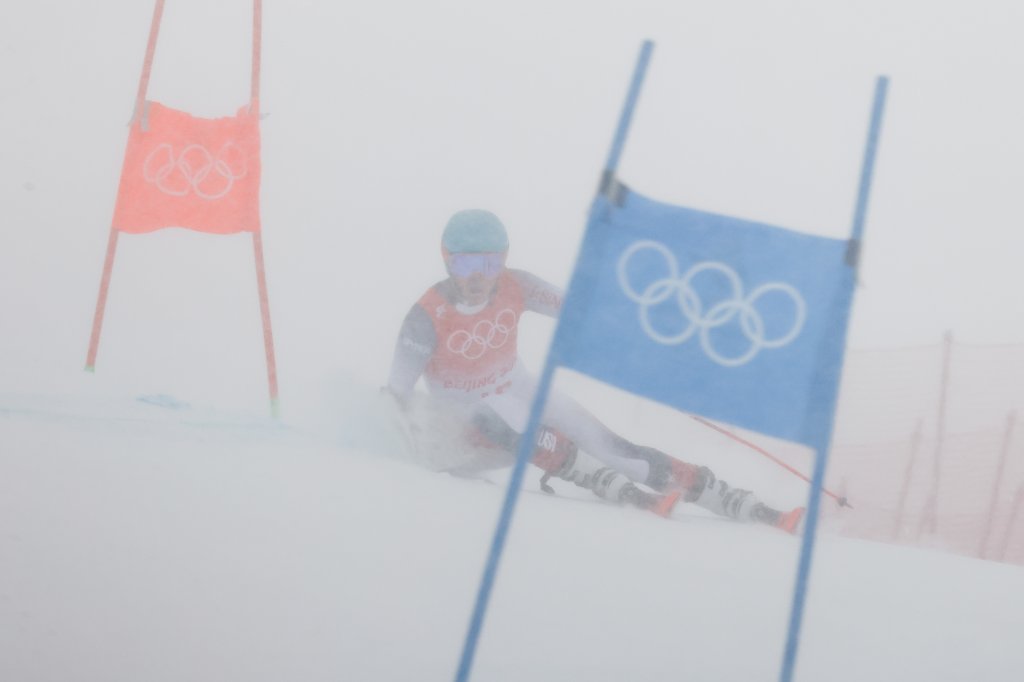 River Radamus of Team United States competes during the Olympic Games 2022, Men's Giant Slalom on February 13, 2022 in Yanqing China.