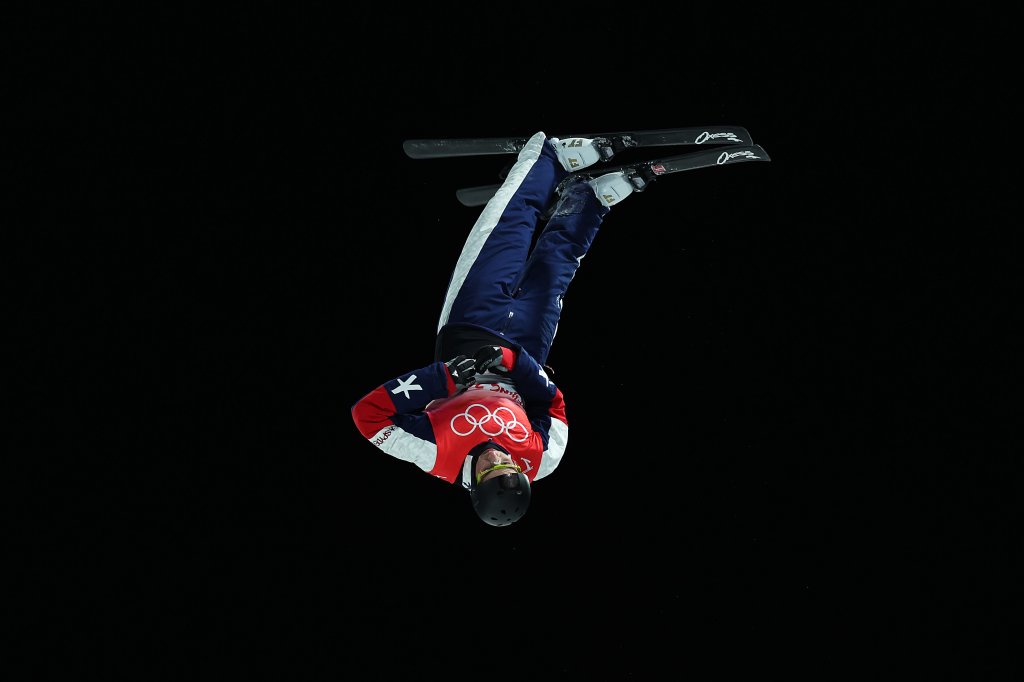 Chris Lillis of Team United States competes during the Men's Freestyle Skiing for the 2022 Winter Olympics at Genting Snow Park, Feb. 16, 2022, in Zhangjiakou, China.