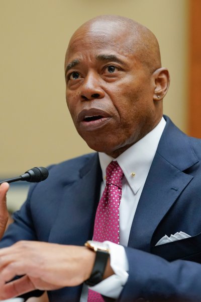 New York City Mayor Eric Adams testifies during a House Committee on Oversight and Reform hearing on gun violence on Capitol Hill in Washington, Wednesday, June 8, 2022.
