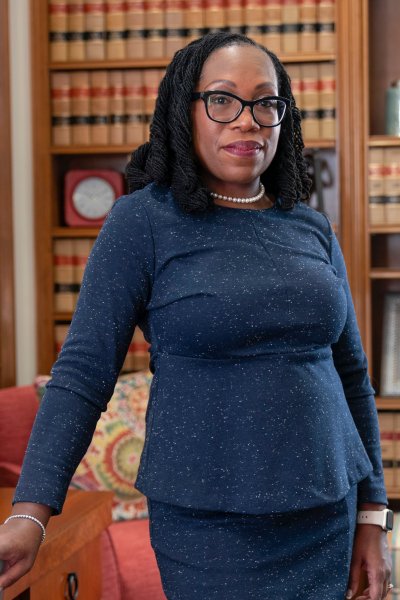 Judge Ketanji Brown Jackson, who is a U.S. Circuit Judge on the U.S. Court of Appeals for the District of Columbia Circuit, poses for a portrait,