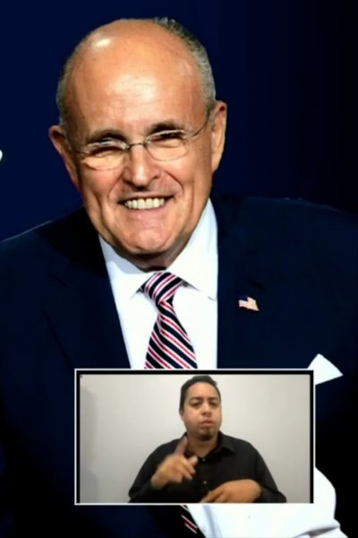 A still from a video made by the Jan. 6 committee showing audio of Rudy Giuliani calling legislators