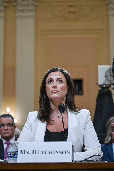 Cassidy Hutchinson, a top former aide to Trump White House Chief of Staff Mark Meadows, testifies during the sixth hearing by the House Select Committee to Investigate the January 6th Attack on the U.S. Capitol in the Cannon House Office Building on June 28, 2022 in Washington, DC.