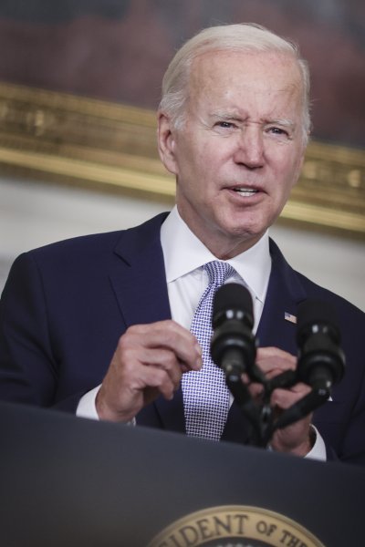 U.S. President Joe Biden speaks on the Inflation Reduction Act Of 2022 in the State Dining Room of the White House in Washington, D.C.,