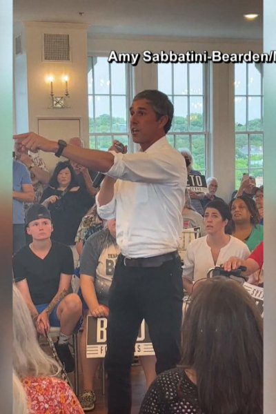 Beto O'Rourke at a town hall