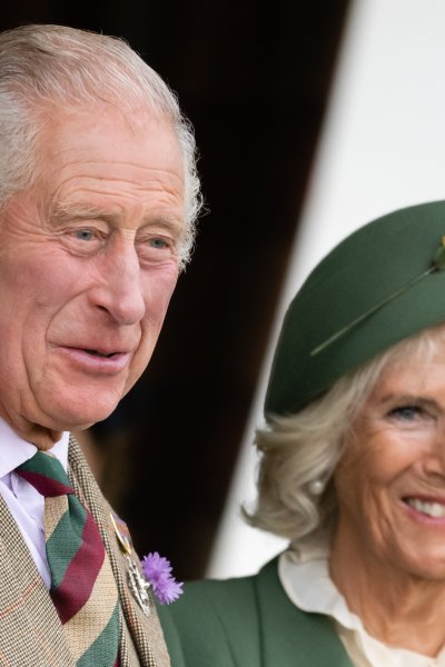 Prince Charles, Prince of Wales and Camilla, Duchess of Cornwall attend the Braemar Highland Gathering on September 03, 2022 in Braemar, Scotland.