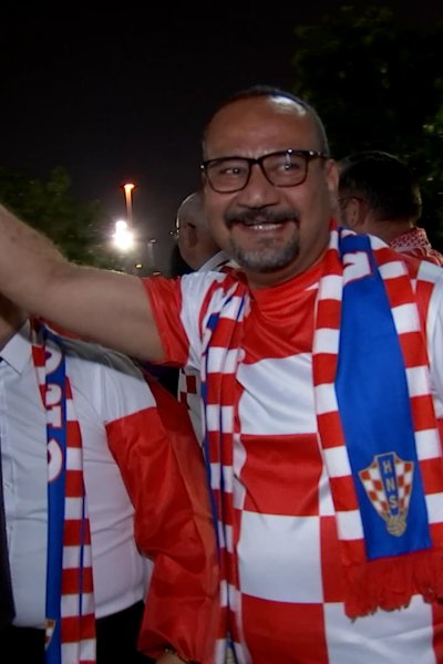 Croatia fans celebrate in Qatar
